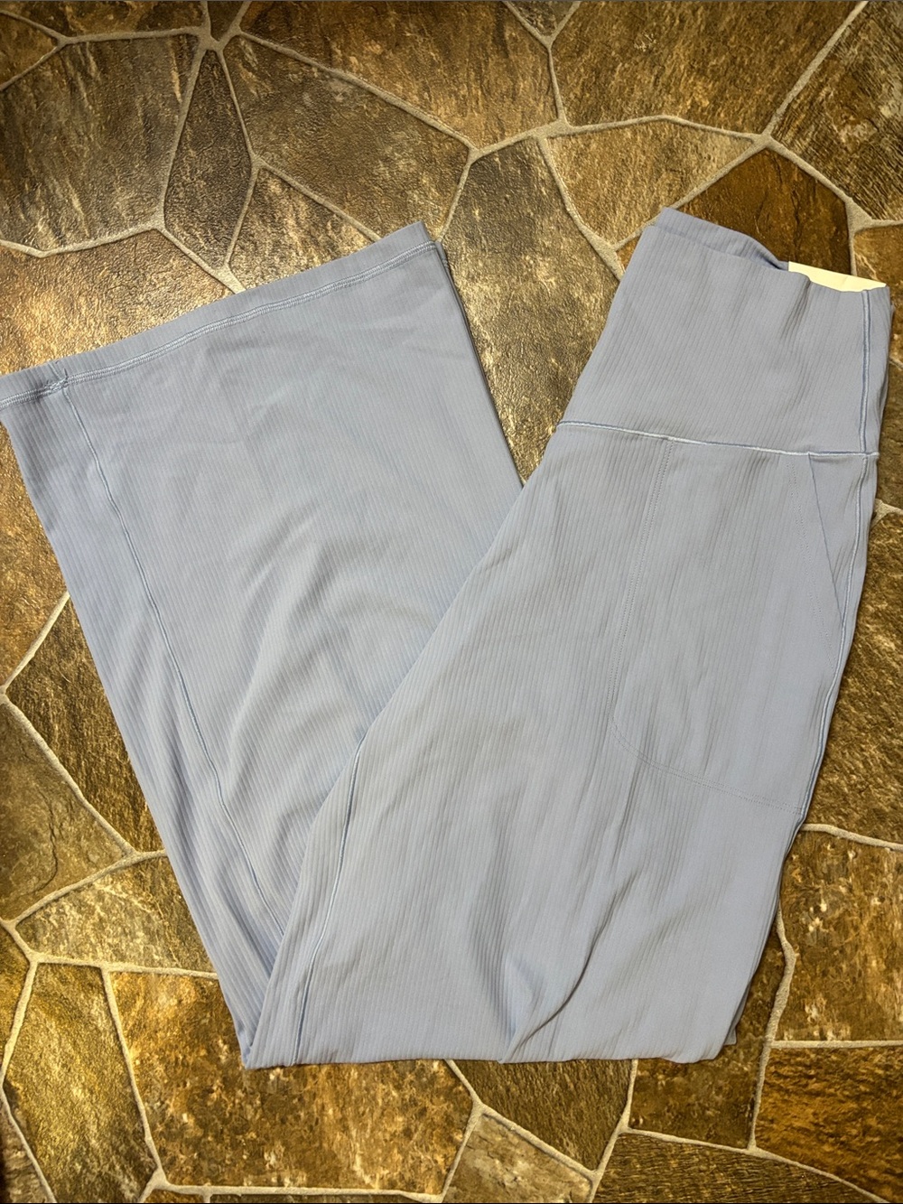 aerie Pale Blue Ribbed pants - Picture 8 of 8